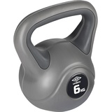 UMBRO Kettlebell 4kg - Einstiegsgewicht Frauen - Beginner - Kunststoffgewicht - Grau