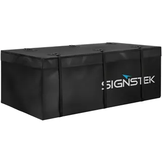 Signstek Heckbox für Anhängerkupplung Auto Hintere Erweiterbare Gepäcktasche - wasserdichte, haltbare und weiche Transporttasche 417 L, 500 D PVC Tarpulin, für Familie, Outdoor, Wochenendausflug usw.