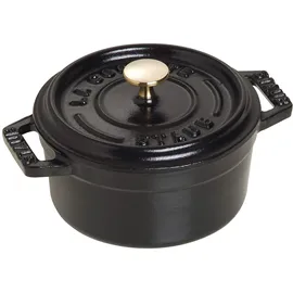Staub Mini-Cocotte 10 cm rund schwarz