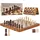 Vevor Magnetisches Schachspiel aus Holz, 2-in-1 Schach-Dame-Spielset, Klappbare Schachbrettspiele für Erwachsene & Kinder, Tragbares