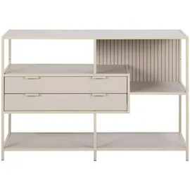 VCM Seaford Bücherregal 114 x 35 x 78 cm Grau