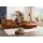 W.Schillig Ecksofa »piedroo, Designsofa mit tollem Sitzkomfort, bequem und elegant, L-Form«, Kopfteilverstellung, wahlweise mit Sitztiefenverstellung, Breite 343cm braun