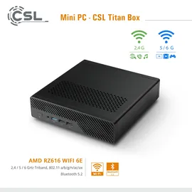 CSL Mini-PC TitanBox Intel Core i9 12900H 4,0 GHz 96 GB RAM 4000 GB SSD Intel Iris Windows 11 Home