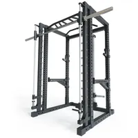 Atletica R7-Forge Power Rack | Power Rack mit Plate Load Gewichte und Smith Machine | Smith kann optional vor oder hinter dem Rack angebracht Werden Größe 224 cm