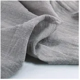SMTCM Leinenstoff Meterware Naturell 100% Leinen Sommer dünner weich leinentuch vorgewaschenes Patchwork Stoff leinen einfarbig Baumwolle-Leinen Stoffe für Nähen Stickereien Kleidung Breite:130cm