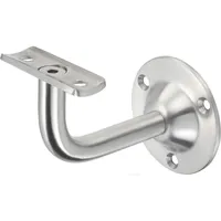 Woelm 4524 Handlaufstütze gewölbte Auflage, Edelstahl,