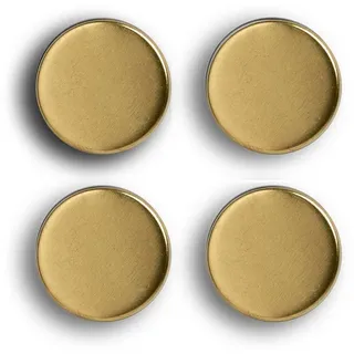 Zeller Magnete gold, Metall Ø 2,3 x 0,9 cm, 4 St.
