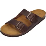 PLAKTON Herren Pantoletten BARNA 175857 coffee, Größe:45 EU - 45 EU