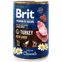 Brit Premium by Nature Junior Pute mit Leber 12x400g