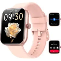 Smartwatch Damen mit Telefonfunktion, 1,91" Smart Watch Damen Herren, Alexa Built-in, Sportuhr mit 100 Sportmodi, Herzfrequenz Schlafmonitor SpO2, IP68 Wasserdicht, Fitnessuhr Damen für Android iOS