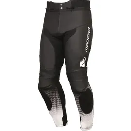Modeka Yron Motorrad Lederhose, schwarz-weiss, Größe 54