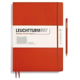Leuchtturm1917 Notizbuch Master Slim (A4+), Hardcover, 123 Seiten, Fox Red, kariert