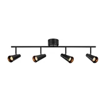 Markslöjd Deckenstrahler Strahler Crest Led Lampe Schwarz Vierflammig Metall - Schwarz