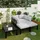 Okwish Garten-Lounge-Set 6-Sitzer grau