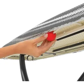 Brabantia Bügeltisch D 135x45 cm mit hitzebeständiger Parkzone Titan Oval (345647)