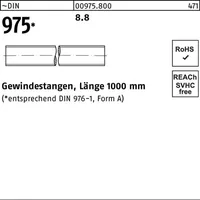 Industrial Quality Supplies DIN 975 Gewindestange VG M16x1000 Stahl