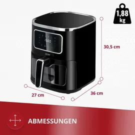 MPM MFR-09 Heißluftfritteuse 5L schwarz