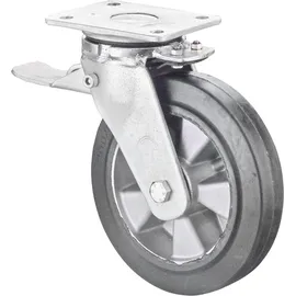 BS Rollen Lenkrolle 300mm RR120.B80Platte,Elast.schw.KL,FestRR120.B80.300