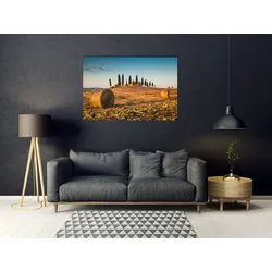Acrylglasbild QUEENCE "Toskana", beige (farbe bild(er): beige), B:120cm H:80cm, Bilder, Fine Art-Print in Galeriequalität