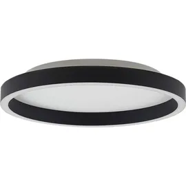 LUCANDE Rotundo LED Deckenleuchte Dim. schwarz, Ø Esszimmer, - Schwarz