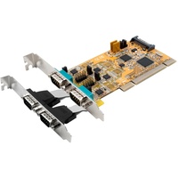Exsys 4S Seriell RS-232/422/485 PCI Karte, POS einstellbar (FTDI Chip-Set), Kontrollerkarte