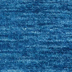 Morgenland Gabbeh Teppich - Indus - Uni - blau - 60 x 40 cm - rechteckig