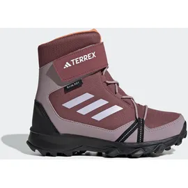 adidas Winterstiefel ADIDAS TERREX "TERREX SNOW HOOK-AND-LOOP COLD.RDY WINTER", Mädchen, Gr. 40, rot (quiet crimson, silber dawn, amber tint), Synthetik, Textil, Schuhe Winterstiefel, wasserdicht und wärmend