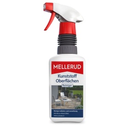 MELLERUD Kunststoff Oberflächen Reiniger, Beseitigt mühelos Verunreinigungen, 500 ml - Sprühflasche