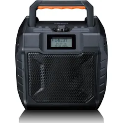 Lenco ODR-160GY - Leistungsstarkes tragbares outdoor DAB+/FM Radio mit Bluetooth® - IPX5 strahlwassergeschützt - Grau