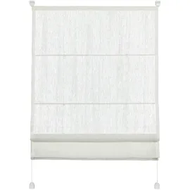 GARDINIA Raffrollo mit Bedienschienen, Weiß,