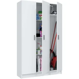 Habitdesign Mehrzweckschrank 109 x 180 x 37 cm Weiß