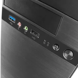 Tacens Anima AC4 - PC Gehäuse, Mini Tower, microATX, Aluminiumoberfläche, USB 3.0
