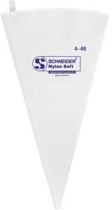 SCHNEIDER NYLON Soft Spritzbeutel, Mehrmals verwendbare Spritztüte aus synthetischem Gewebe mit Spezialbeschichtung, Größe: 4 – 46 cm