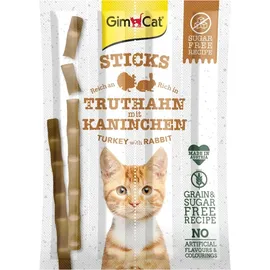 GimCat Sticks Truthahn & Kaninchen 1 x 4 Sticks