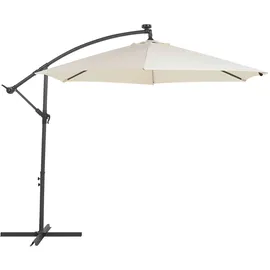 Beliani Ampelschirm Ø 285 cm Beige