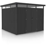 Juskys Gerätehaus, Anthrazit, Metall, 294x222x294 cm, Aufbewahrung & Schutzhüllen, Geräteschuppen