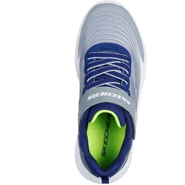 SKECHERS Microspec Advance Kinder Blau/Grau/Weiß 36
