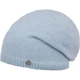 LIERYS Merino Kaschmir Long Beanie Damen/Herren - One Size (54-59 cm) - Mütze mit Merinowolle und Kaschmir - Strickmütze Made in Germany - Wollmütze Herbst/Winter hellblau One Size - Einheitsgröße