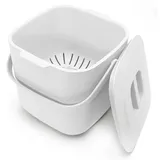 Yourcasa Biomülleimer 7 l Weiß