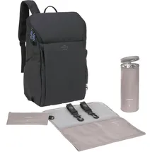 Lässig Slender Up Wickelrucksack Schwarz