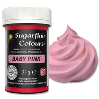 sugarflair colours Sugarflair Lebensmittelfarbe Pasta Pastel Baby Pink, Pasta Lebensmittel Farbe für Fondant und Marzipan, Spectral Concentrated Paste Colours - 25g
