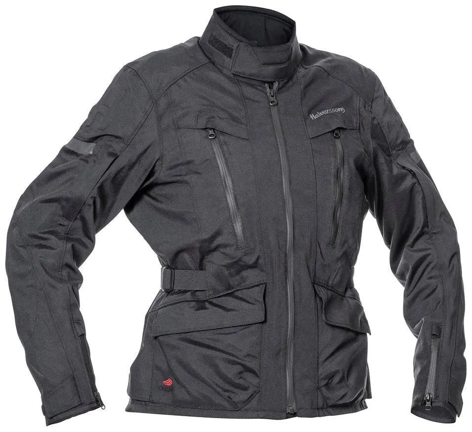 Halvarssons Damen Motorradjacke Gruven Schwarz - 36