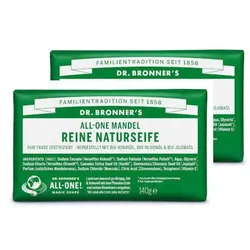 Dr Bronners Mandel Reine Naturseife 140 g 2er Pack