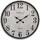 GLOBO Wanduhr 50,6 cm D 50,6 cm weiß
