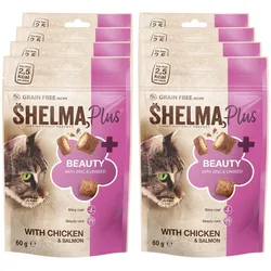 Shelma Schönheit mit Huhn & Lachs 60 Gramm, 8er Pack