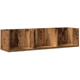 vidaXL CD-Wandregal Altholz-Optik 75x18x18 cm Holzwerkstoff