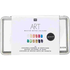 Rico Design ART Master Aquarell Metallic 12 x 1/2 Näpfchen