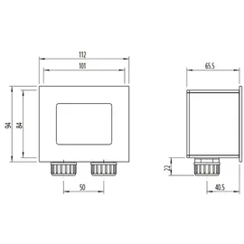 LEDA Unterdruck-controller Luc (udc) Differenzdruck Unterdruck Kaminofen Controller