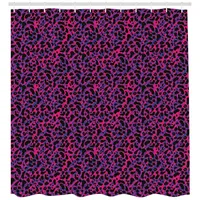 ABAKUHAUS Duschvorhang Urwald 175 x 200 cm rosa