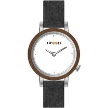 Iwood Echtholz Damenuhr Leder 36 mm IW18443003